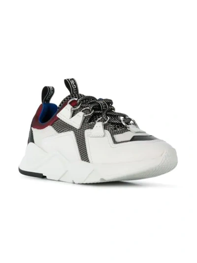 Shop Greymer Grey Mer Futuristic Platform Sneakers - White