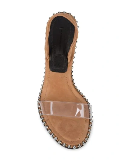 Shop Alexander Wang Nova High Heel Sandals In Brown
