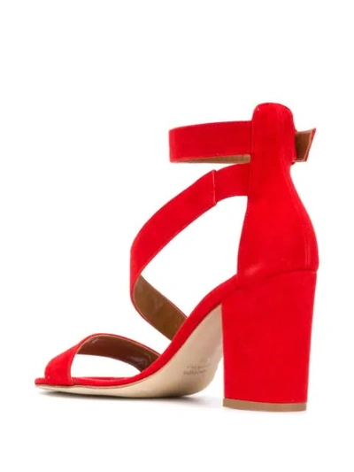 Shop Paris Texas Heeled Sandals In Red