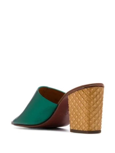 Shop Chie Mihara Henji Posh Mules In Green