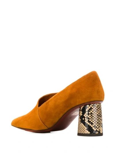 Shop Chie Mihara Loa Pumps In Ante Cognac Sira Beige