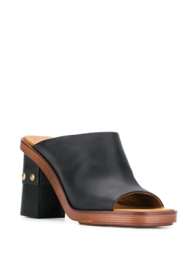 Shop See By Chloé High Heel Mules In Black