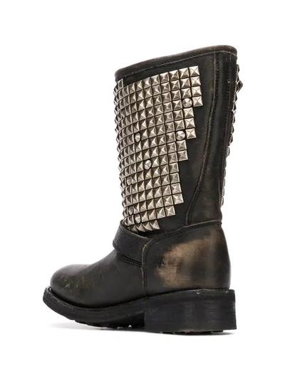 Shop Ash Studed Boots In Black