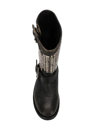 Shop Ash Studed Boots In Black