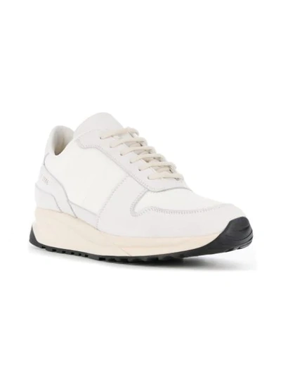 Shop Common Projects Track Vintage Low Sneakers In 0506 White