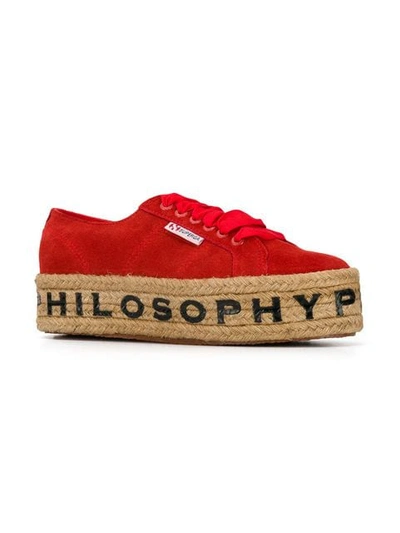 Shop Philosophy Di Lorenzo Serafini Superga X  Sneakers In Red