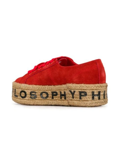 Shop Philosophy Di Lorenzo Serafini Superga X  Sneakers In Red