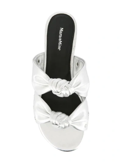 Shop Mara & Mine Isabelle Knot Slides In White