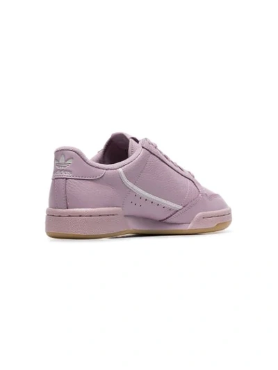 Shop Adidas Originals Light Purple Continental 80s Leather Sneakers