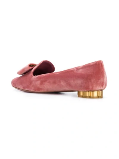 Shop Ferragamo Vara Ballerina Shoes In Pink