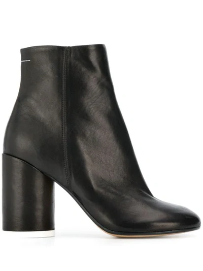 Shop Mm6 Maison Margiela 6-heel Ankle Boots In Black