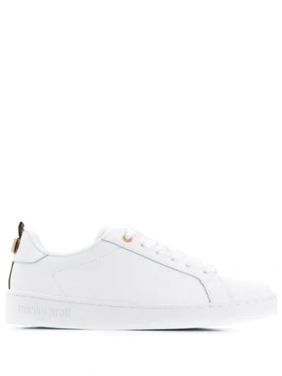 Shop Roberto Cavalli Sneakers Mit Schnürung - Weiss In White