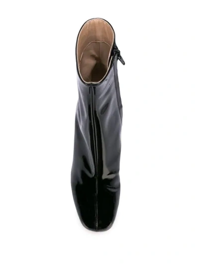 Shop Maryam Nassir Zadeh Varnished Ankle Boots In Black