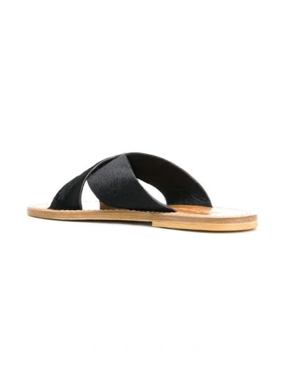 Shop Solange Crossover Strap Sandals In Black