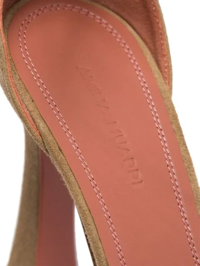Shop Amina Muaddi X Browns Bianca 140mm Plaftform Sandals