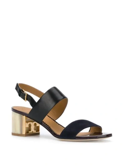 Shop Tory Burch Block Heel Sandals In Black