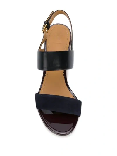 Shop Tory Burch Block Heel Sandals In Black