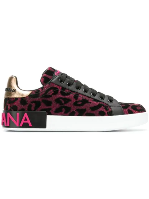 pink leopard print sneakers