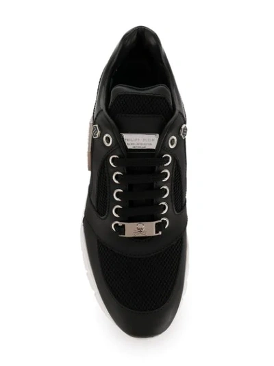 Shop Philipp Plein Statement Sneakers In Black
