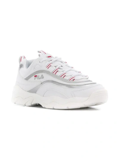 Shop Fila Ray Low Sneakers - White