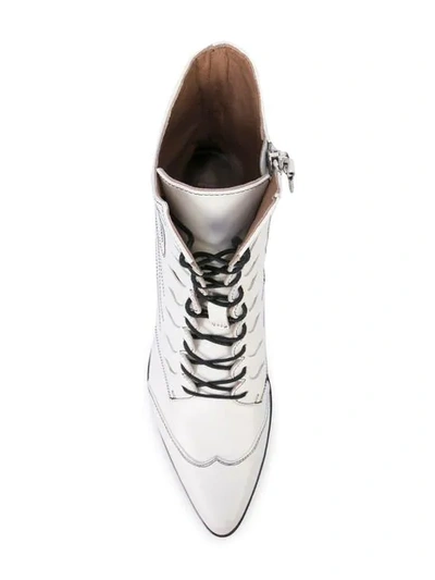 Shop Tabitha Simmons Swing Boots In White