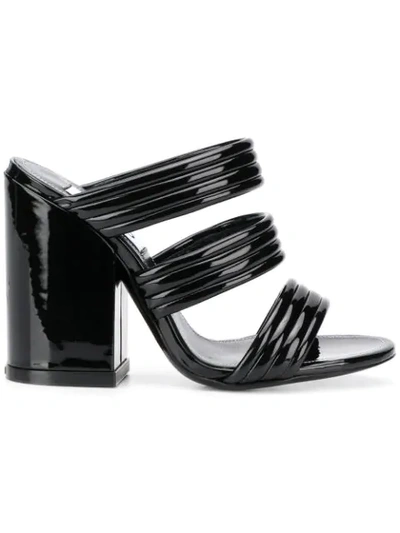 Shop Kenzo Strappy Mule Sandals In Black