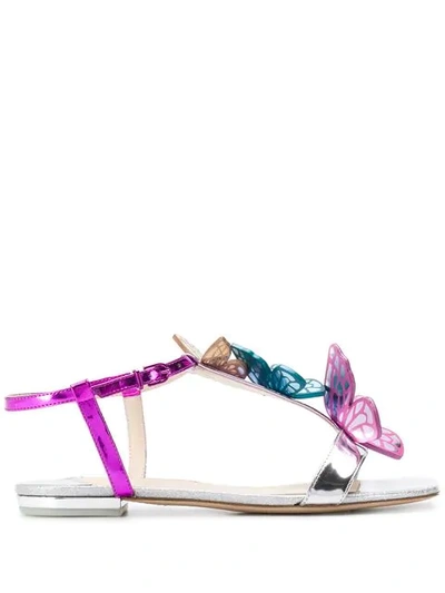 Shop Sophia Webster Butterfly Sandals - Silver