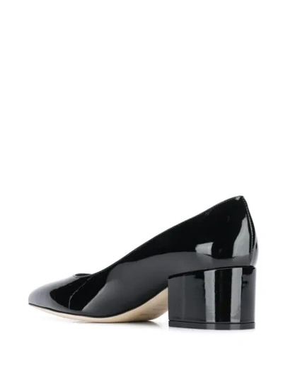 Shop Sergio Rossi Block Heel Pumps In Black