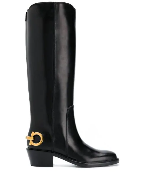 ferragamo knee high boots