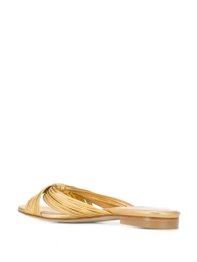 Shop Stuart Weitzman Payton Sandals In Gold