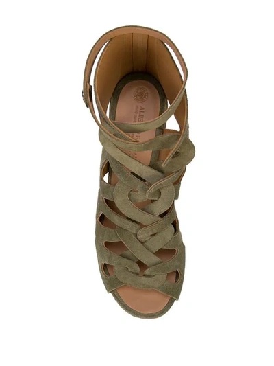 Shop Alberto Fasciani Strappy Sandals In Brown