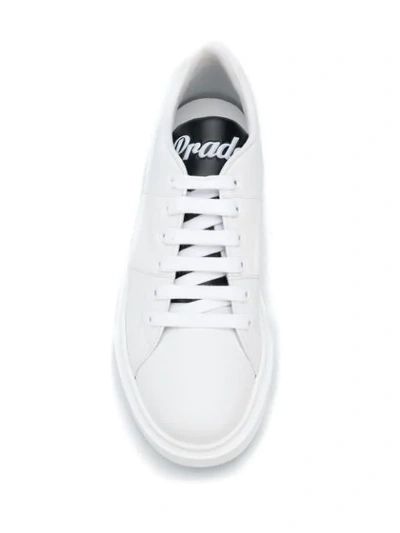 Shop Prada Tonal Logo Sneakers In F0964