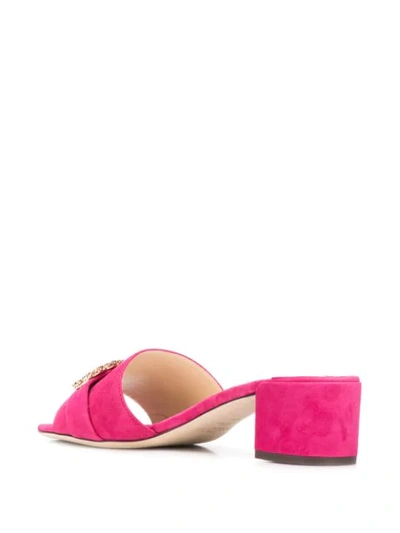 Shop Jimmy Choo Joni 40mm Mules In Pink