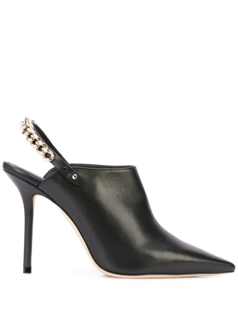 jimmy choo black mules