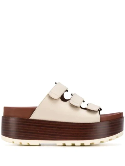 Shop See By Chloé Platform Sandals - Neutrals