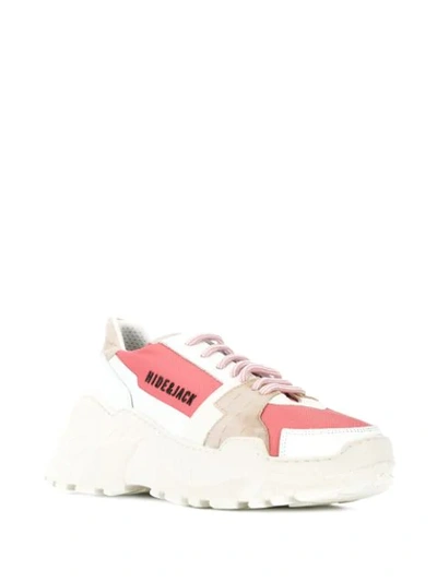 Shop Hide & Jack Colour Block Sneakers In Pink