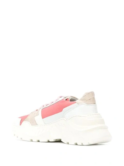 Shop Hide & Jack Colour Block Sneakers In Pink