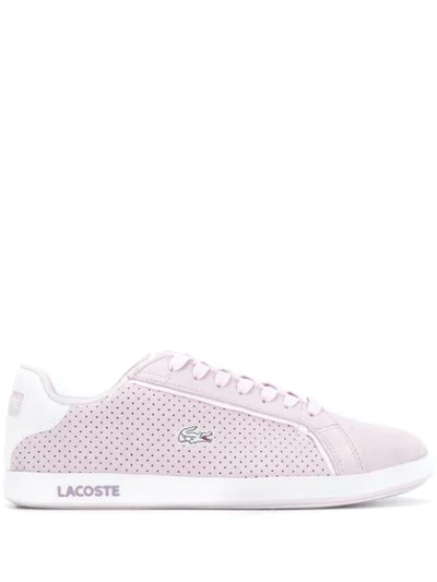 Shop Lacoste Graduate Low-top Sneakers In Pink