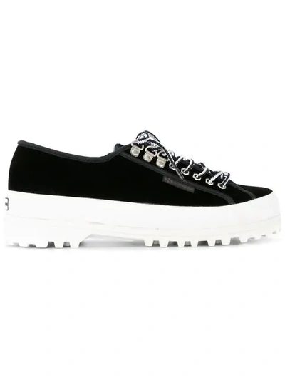 ALEXA CHUNG PANELLED SNEAKERS - 黑色