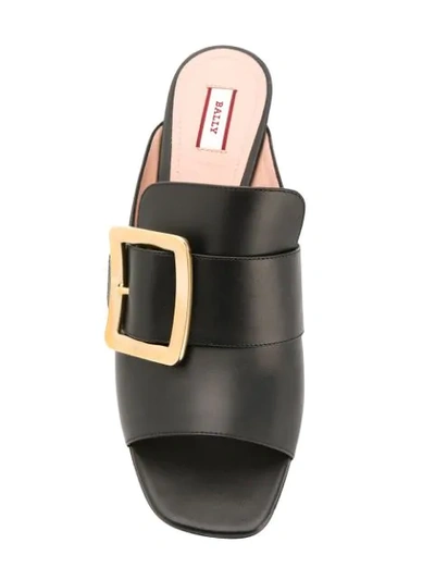 Shop Bally Janaya Open Toe Mules In Black