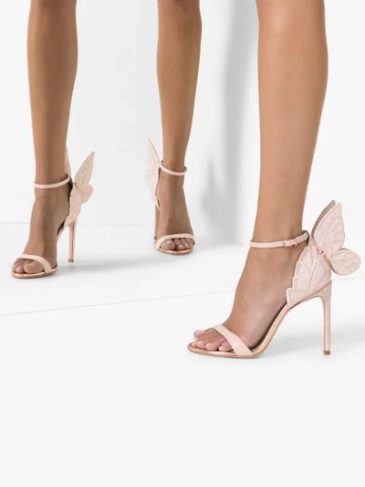 Shop Sophia Webster Chiara Butterfly Sandals In Neutrals