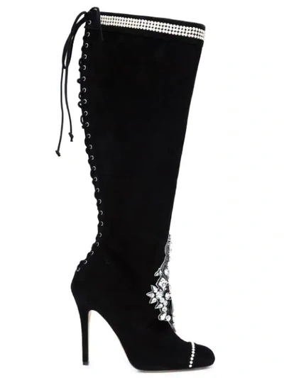 Shop Marchesa 'amelia' Boots - Black