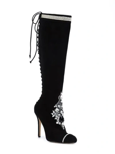 Shop Marchesa 'amelia' Boots - Black