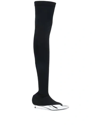 Shop Givenchy Over-the-knee Boots In Black