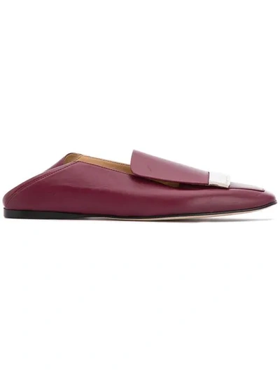 Shop Sergio Rossi Sr1 Slippers In Red
