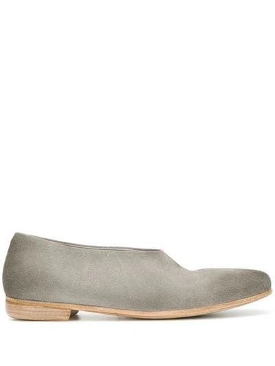 Shop Marsèll Almond Toe Loafers In Grey