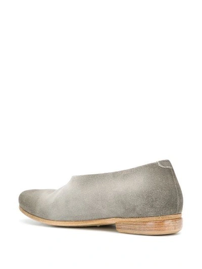 Shop Marsèll Almond Toe Loafers In Grey