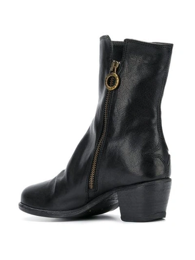 Shop Fiorentini + Baker Side Zip Ankle Boots In Black