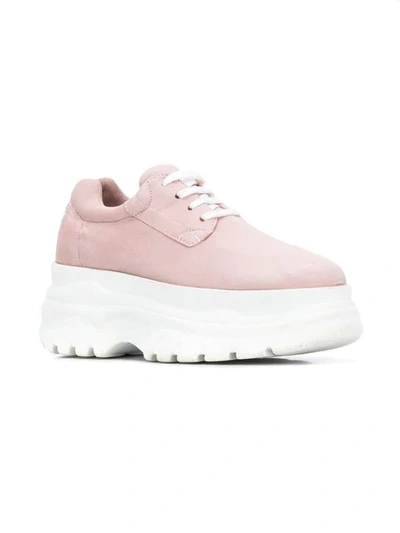 Shop Joshua Sanders Spice Dollar Platform Sneakers In Pink