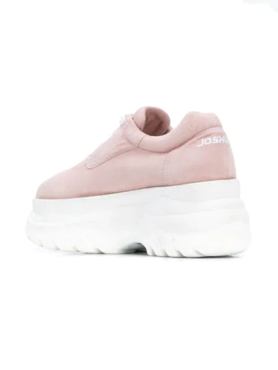 Shop Joshua Sanders Spice Dollar Platform Sneakers In Pink